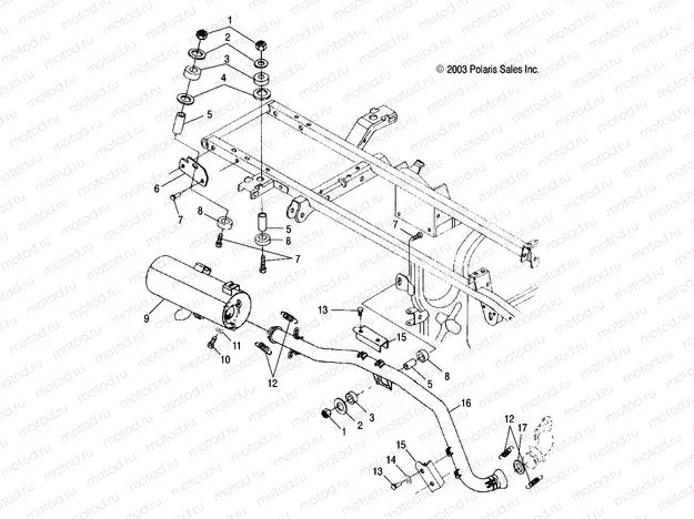 EXHAUST SYSTEM - A04CH42AQ/AR/AS/AT/AV (4987258725B01) | EXHAUST SYSTEM - A04CH42AQ/AR/AS/AT/AV (4987258725B01)