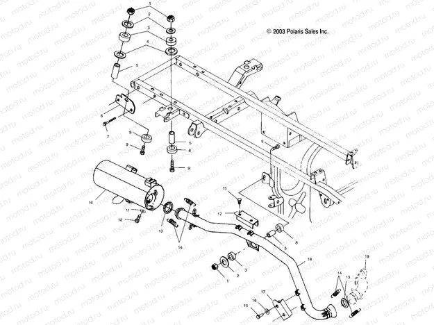 EXHAUST SYSTEM - A04CH50AO/AQ/AR/AS/AT/AV/AW/AX (4987288728B01) | EXHAUST SYSTEM - A04CH50AO/AQ/AR/AS/AT/AV/AW/AX (4987288728B01)