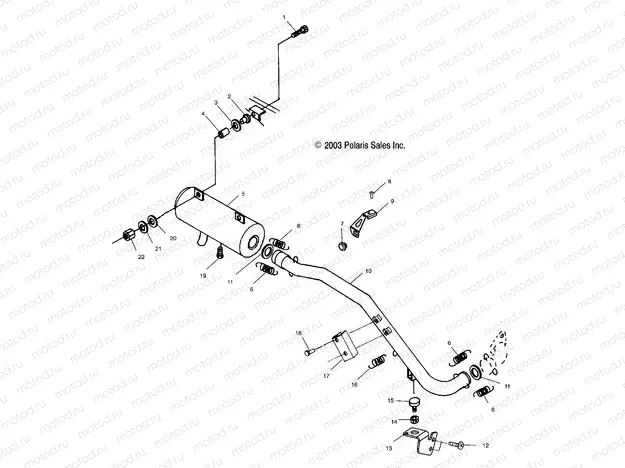 EXHAUST SYSTEM - A04CL50AA (4986288628A08) | EXHAUST SYSTEM - A04CL50AA (4986288628A08)