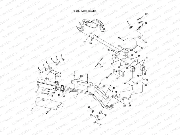 EXHAUST SYSTEM - A05CA32EA (4999200489920048A13) | EXHAUST SYSTEM - A05CA32EA (4999200489920048A13)