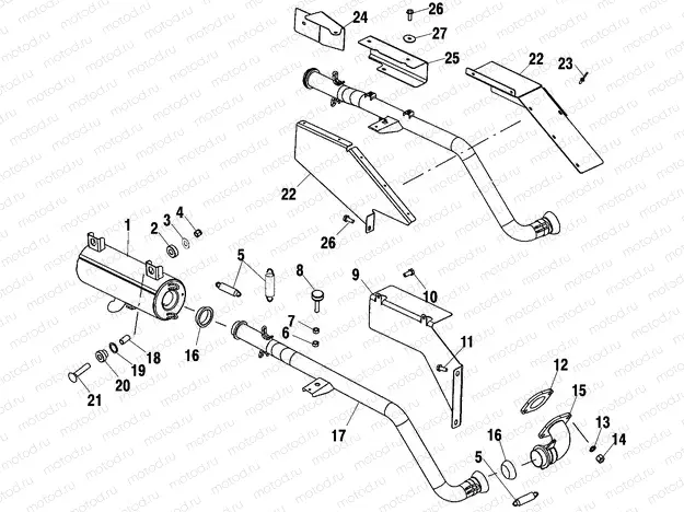 EXHAUST SYSTEM - A10RD50AA (4970977097B01) | EXHAUST SYSTEM - A10RD50AA (4970977097B01)