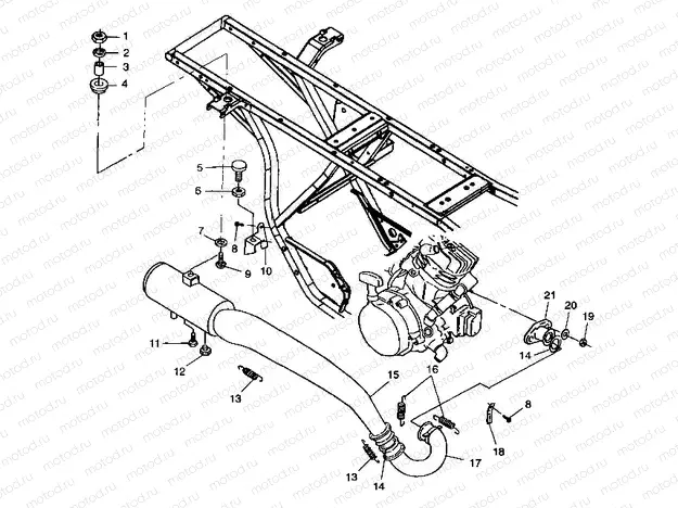 EXHAUST SYSTEM - A99CG38CA (4949634963A013) | EXHAUST SYSTEM - A99CG38CA (4949634963A013)