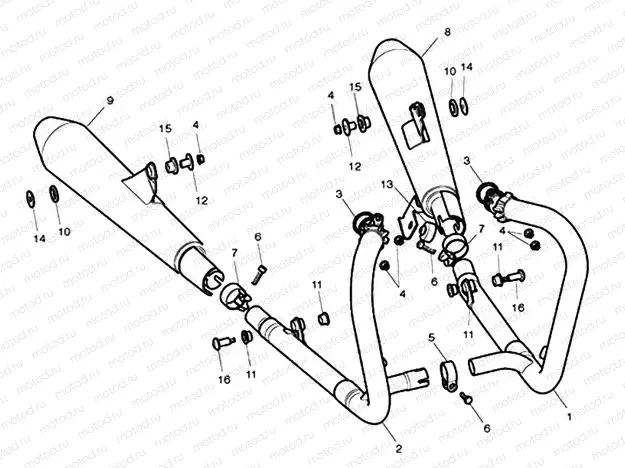 Exhaust System - Bonneville Spir