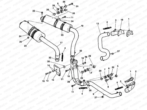 EXHAUST SYSTEM » EXHAUST SYSTEM