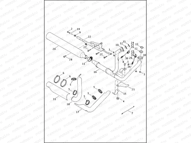 EXHAUST SYSTEM - FLD