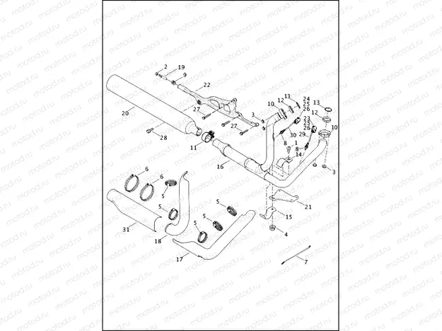 EXHAUST SYSTEM - FLD
