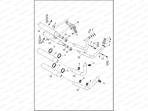 EXHAUST SYSTEM - FLFBS, FXBR