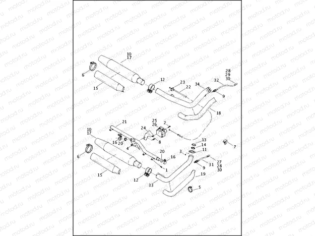 EXHAUST SYSTEM - FLSTC & FXST