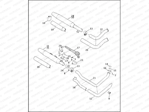 EXHAUST SYSTEM - FLSTF/I & FXSTD/I