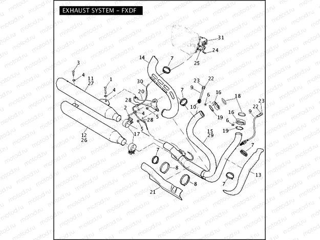 EXHAUST SYSTEM - FXDF