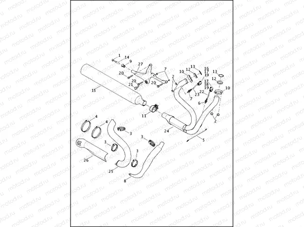 EXHAUST SYSTEM - FXDL