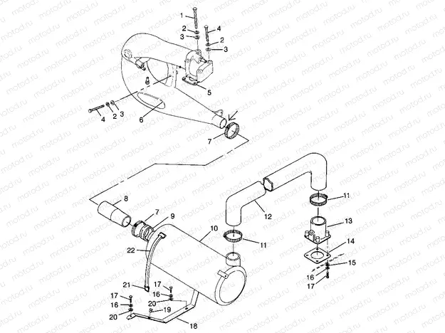 EXHAUST SYSTEM HURRICANE B964466 and  Intl. HURRICANE I964466 (4935733573B004) | EXHAUST SYSTEM HURRICANE B964466 and  Intl. HURRICANE I964466 (4935733573B004)