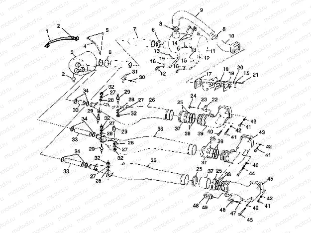 EXHAUST SYSTEM - I984978 (4945834583b007) | EXHAUST SYSTEM - I984978 (4945834583b007)