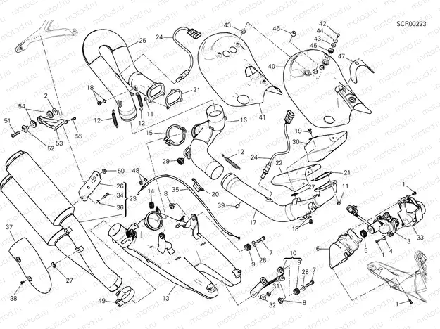 EXHAUST SYSTEM (JAP) [MOD:1299;XST:JAP,TWN]