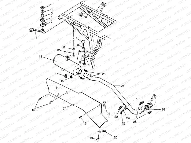 EXHAUST SYSTEM Magnum 2X4 W967544 (4936033603A010) | EXHAUST SYSTEM Magnum 2X4 W967544 (4936033603A010)