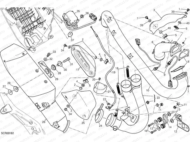 EXHAUST SYSTEM [MOD:HYP STR;XST:AUS,EUR,FRA,JAP,TWN]