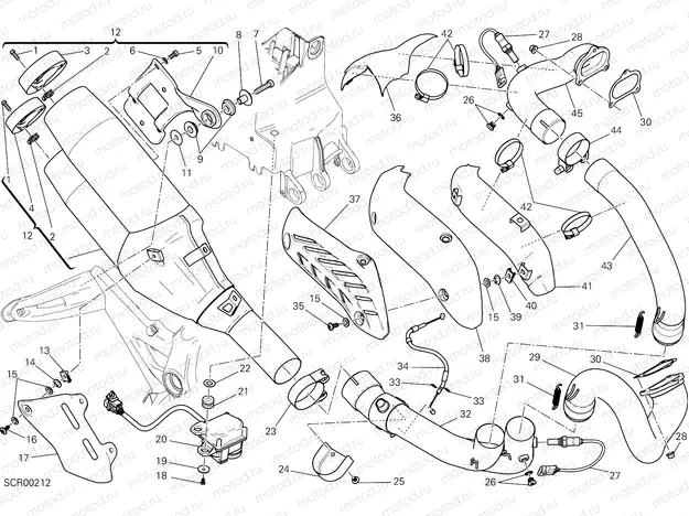 EXHAUST SYSTEM [MOD:M 1200]