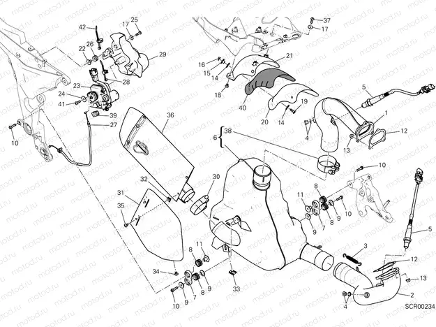 EXHAUST SYSTEM [MOD:MS1200PP]