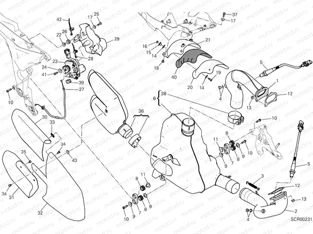 EXHAUST SYSTEM [MOD:MS1200S]
