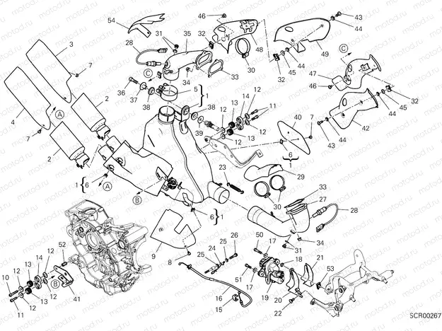 EXHAUST SYSTEM [MOD:SS 939 S]