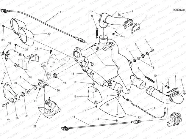 EXHAUST SYSTEM [MOD:XDIAVELS]