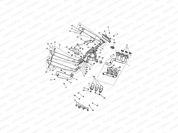 Exhaust System Rocket III only