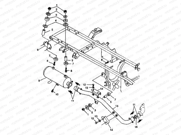 EXHAUST SYSTEM - S98CH50E(B) (4950135013b001) | EXHAUST SYSTEM - S98CH50E(B) (4950135013b001)