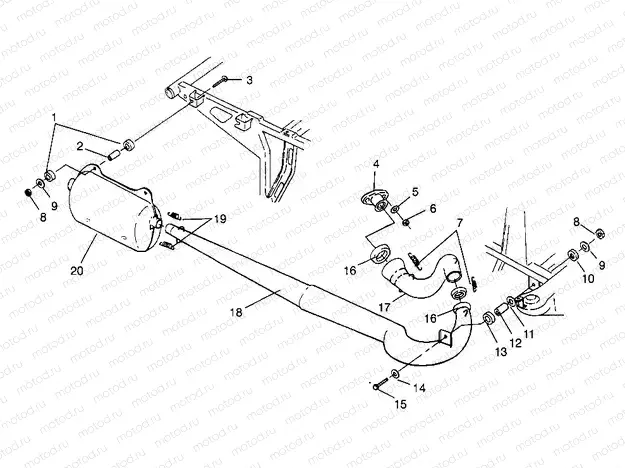 EXHAUST SYSTEM Scrambler W967840 (4935823582A011) | EXHAUST SYSTEM Scrambler W967840 (4935823582A011)