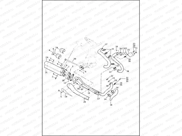 EXHAUST SYSTEM - VRSCDX