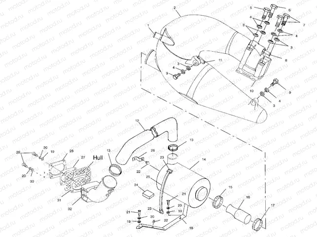 EXHAUST SYSTEM - W014699D (4964816481B004) | EXHAUST SYSTEM - W014699D (4964816481B004)