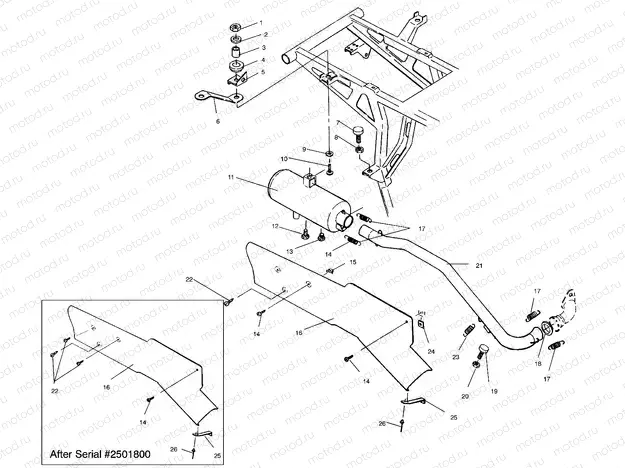 EXHAUST SYSTEM - W958144 (4926862686a011) | EXHAUST SYSTEM - W958144 (4926862686a011)