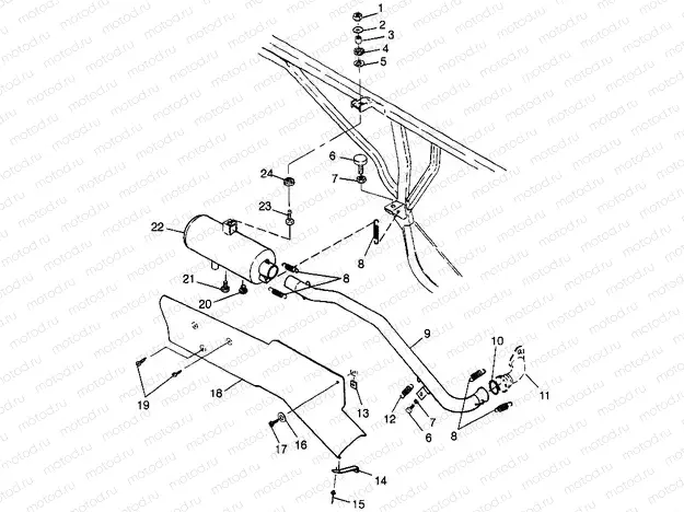 EXHAUST SYSTEM - W98AE50A (4946394639a013) | EXHAUST SYSTEM - W98AE50A (4946394639a013)
