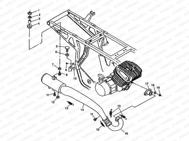 EXHAUST SYSTEM - W98CA28C (4945364536a013) | EXHAUST SYSTEM - W98CA28C (4945364536a013)