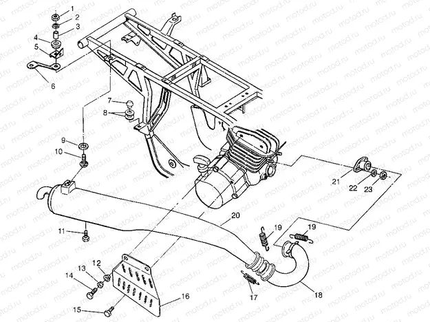 EXHAUST Trail Boss W968527 (4935883588A010) | EXHAUST Trail Boss W968527 (4935883588A010)