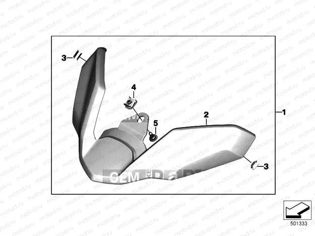 EXTENSION FRONT WHEEL COVER
