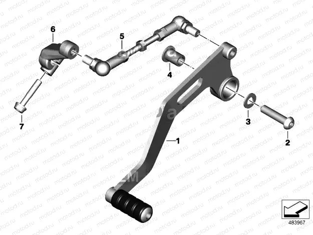 EXTERNAL GEARSHIFT PARTS/SHIFT LEVER