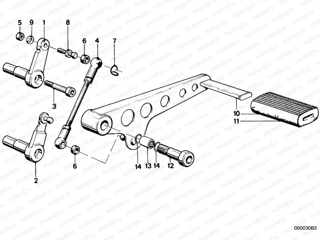 External shifting parts/shift lever