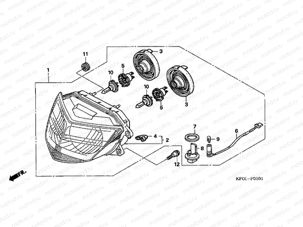 F-1-1 HEADLAMP (FES2505)