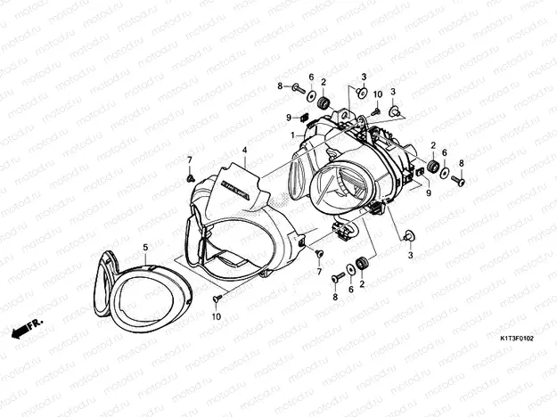 F-1-2 HEADLIGHT