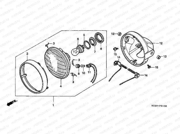 F-1-2 HEADLIGHT (SI)