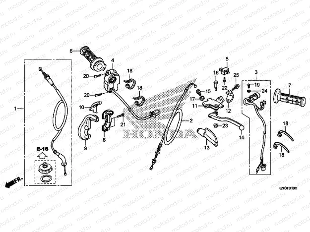 F-1 HANDLE LEVER / SWITCH / CABLE