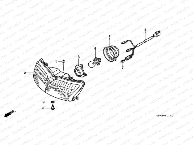 F-1 HEADLAMP (E / F / PO / SP / 2PO)