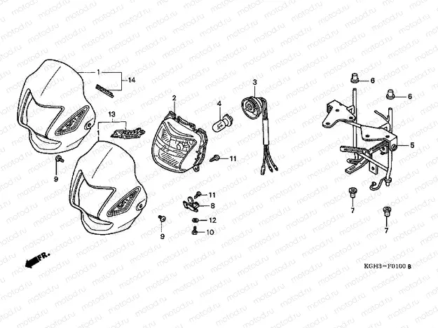 F-1 HEADLAMP (FS1251 / 2)