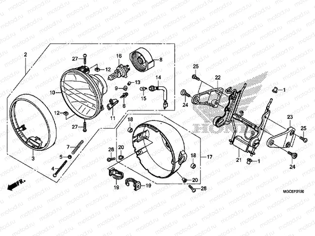 F-1 HEADLIGHT