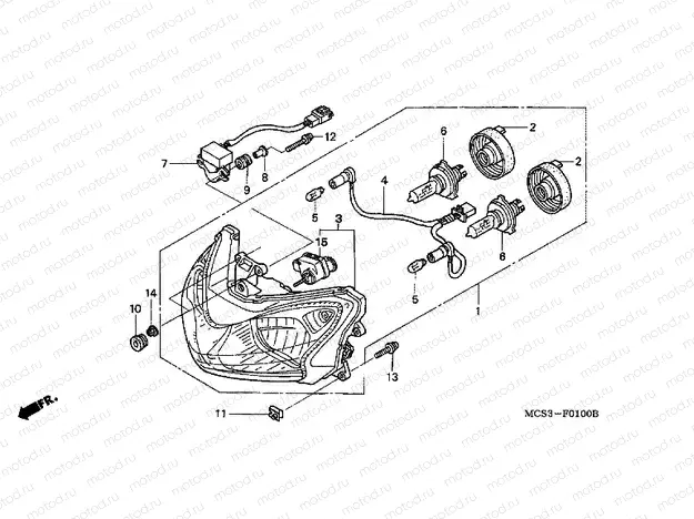 F-1 HEADLIGHT