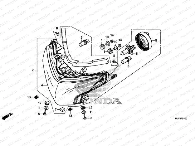 F-1 HEADLIGHT