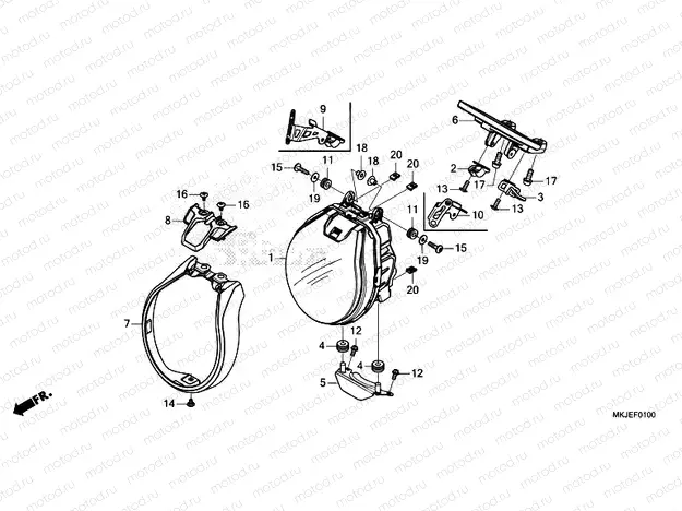 F-1 HEADLIGHT