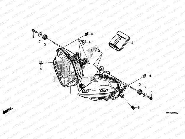F-1 HEADLIGHT