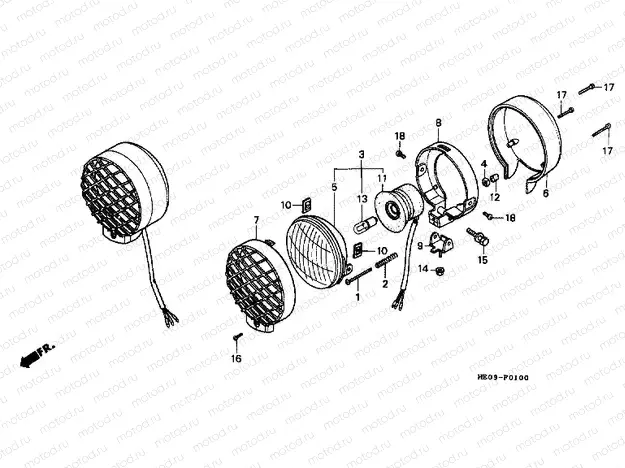 F-1 HEADLIGHT