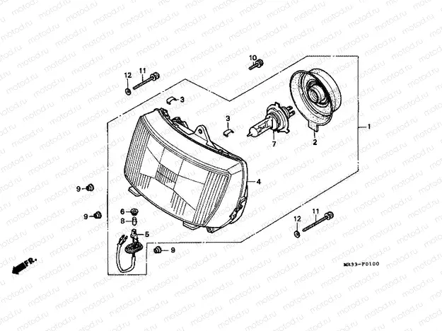 F-1 HEADLIGHT